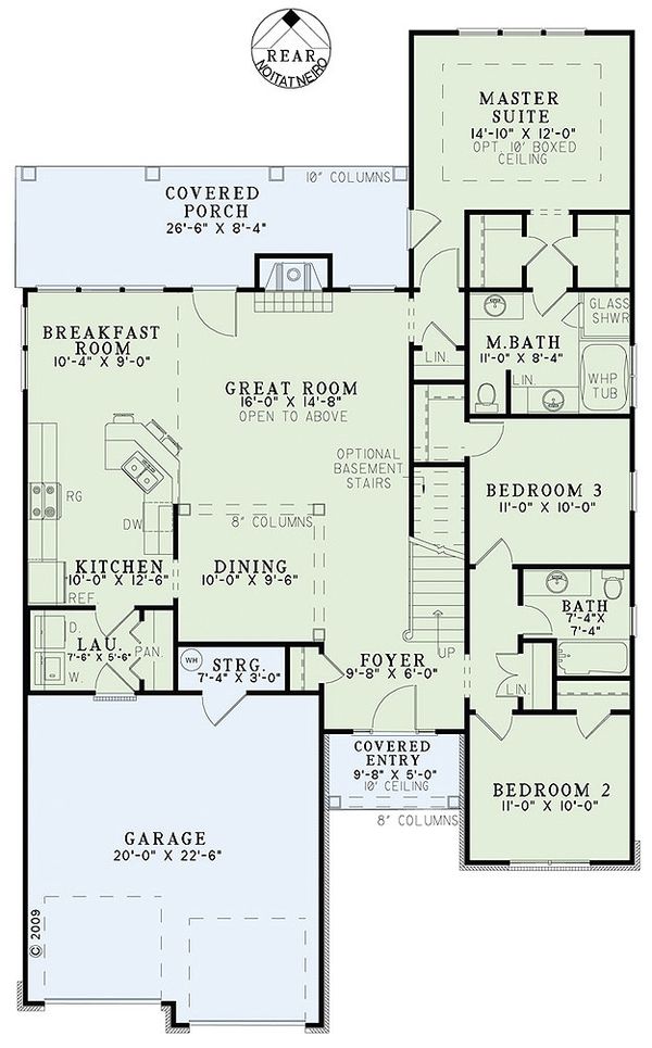Traditional Floor Plan - Main Floor Plan #17-2435