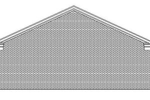 Exterior - Rear Elevation for Country House Plan #932-270, 0 bath