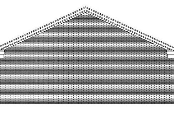 Exterior - Rear Elevation for Country House Plan #932-270, 0 bath