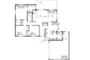 Ranch Style House Plan - 3 Beds 2 Baths 1481 Sq/Ft Plan #60-548 Floor 