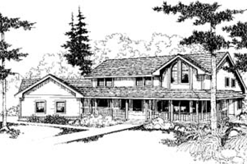 Home Plan - Traditional Exterior - Front Elevation Plan #60-164