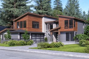 Exterior - Other Elevation 1 for Contemporary House Plan #1066-66 - 4 bed, 3 bath