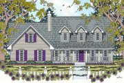 Country Style House Plan - 3 Beds 2.5 Baths 1691 Sq/Ft Plan #42-343 