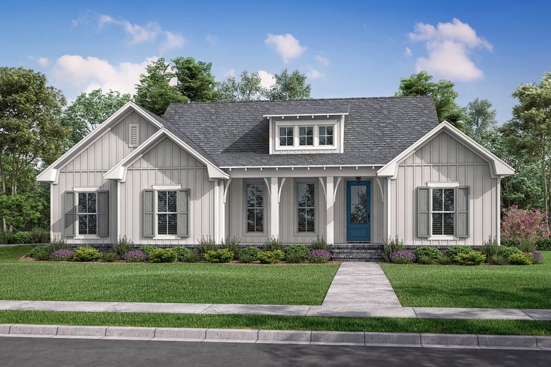 Farmhouse Style House Plan - 3 Beds 2 Baths 1697 Sq/Ft Plan #430-230