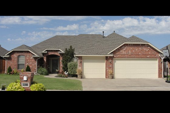 Exterior - Front Elevation 3 for European House Plan #65-481 - 4 bed, 3 bath