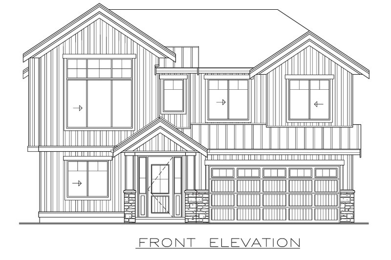Dream House Plan - Exterior - Front Elevation 3 for Farmhouse House Plan #1100-36 - 3 bed, 2 bath