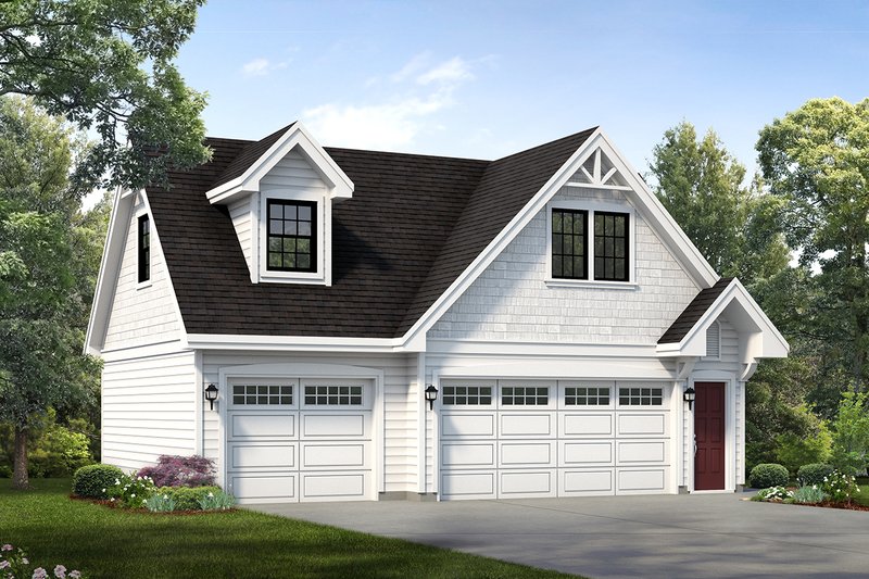 Dream House Plan - Cottage Exterior - Front Elevation Plan #47-514