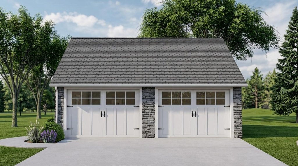 Exterior - Front Elevation 2 for Craftsman House Plan #1064-140, 0 bath
