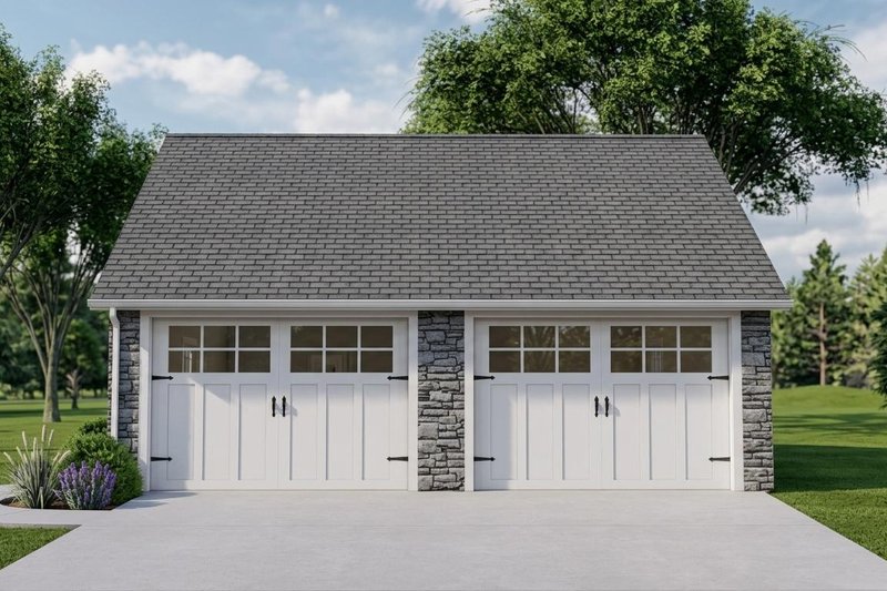 House Blueprint - Exterior - Front Elevation 2 for Craftsman House Plan #1064-140, 0 bath