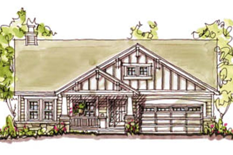 House Design - Craftsman Exterior - Front Elevation Plan #20-126