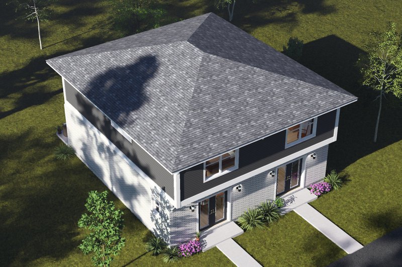 Home Plan - Exterior - Other Elevation 6 for Modern House Plan #513-2492 - 2 bed, 2.5 bath