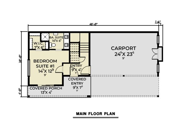 Dream House Plan - Contemporary Floor Plan - Main Floor Plan #1070-237