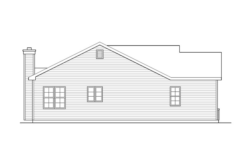 Home Plan - Exterior - Other Elevation 1 for Ranch House Plan #22-642 - 3 bed, 2 bath