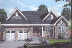 Traditional Exterior - Front Elevation Plan #46-908
