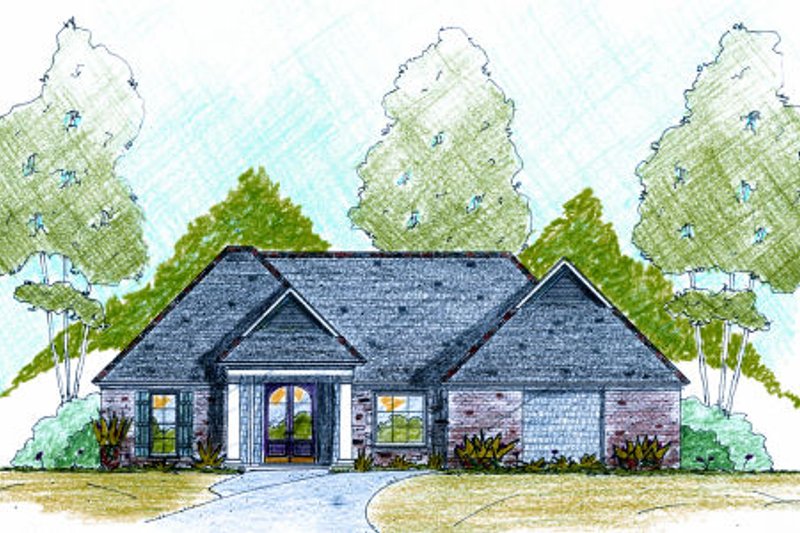 Dream House Plan - European Exterior - Front Elevation Plan #36-482