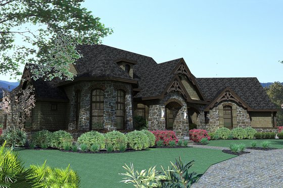 Exterior - Front Elevation 3 for Craftsman House Plan #120-165 - 3 bed, 2.5 bath