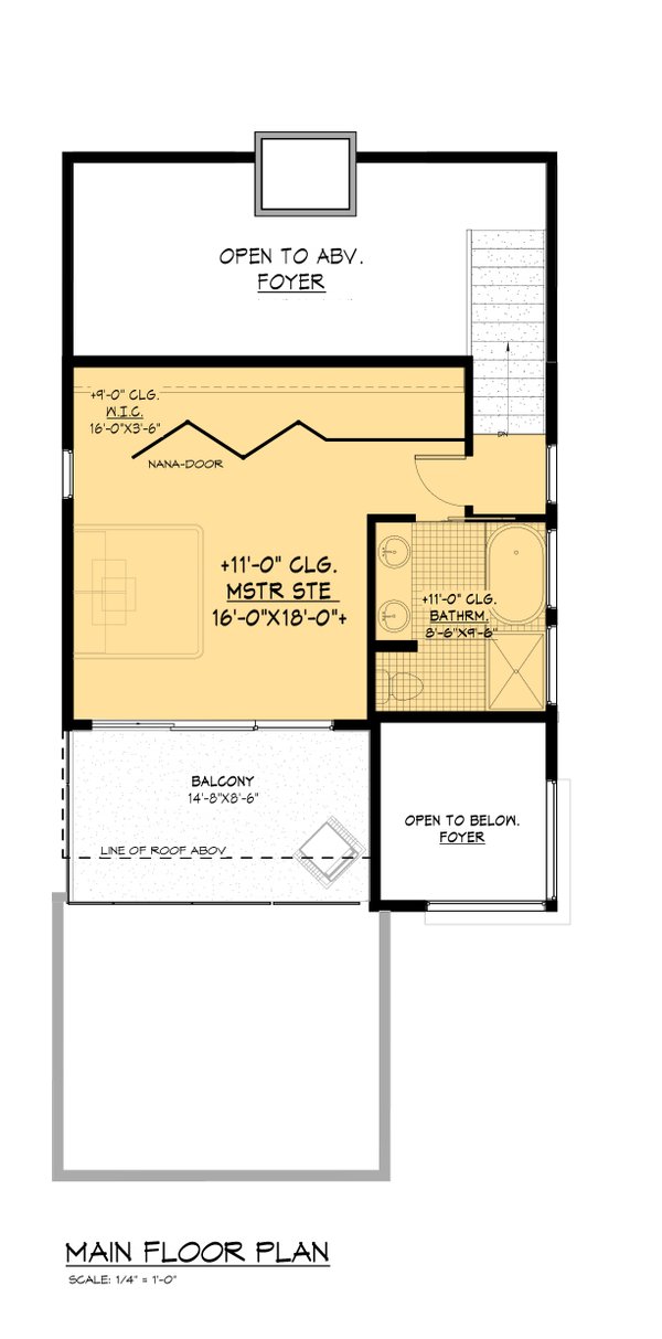 Contemporary Floor Plan - Upper Floor Plan #1066-298