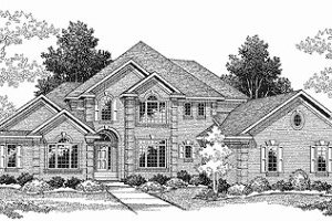 Traditional Exterior - Front Elevation Plan #70-508