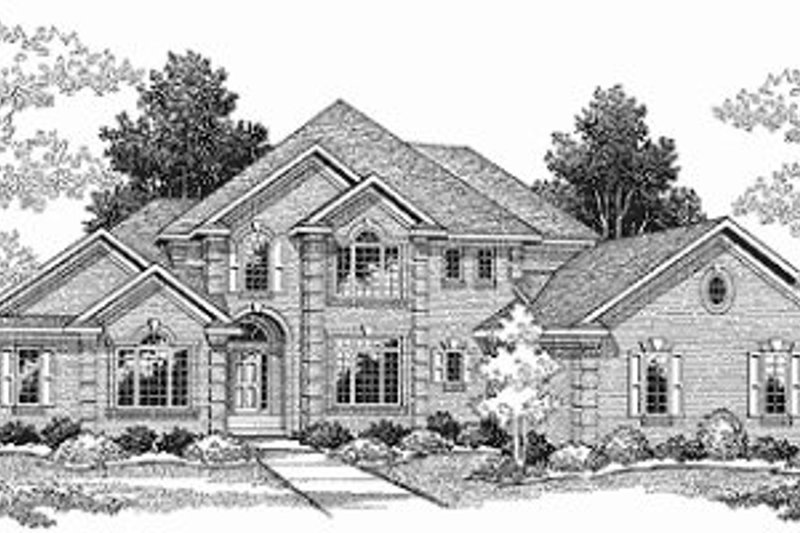 Dream House Plan - Traditional Exterior - Front Elevation Plan #70-508