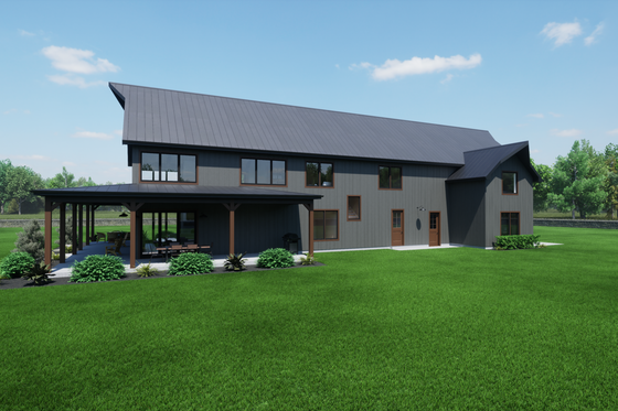 Exterior - Other Elevation 1 for Barndominium House Plan #1116-13 - 4 bed, 2.5 bath