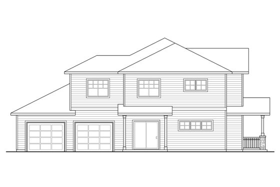 Exterior - Other Elevation for Country House Plan #124-1077 - 6 bed, 6 bath