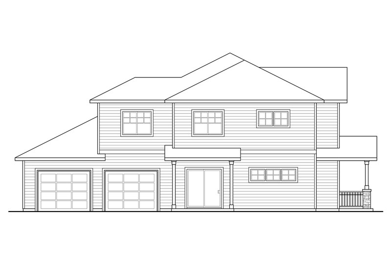 Home Plan - Exterior - Other Elevation for Country House Plan #124-1077 - 6 bed, 6 bath