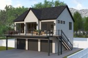 European Style House Plan - 2 Beds 1.5 Baths 1104 Sq/Ft Plan #1060-325 