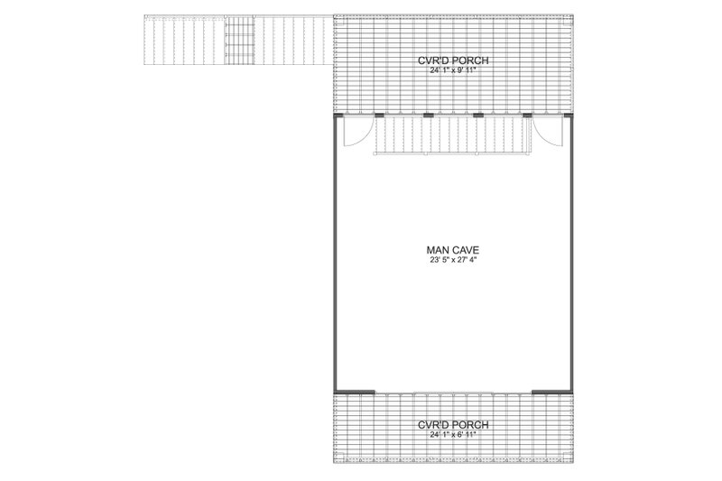 Architectural House Design - Floor Plan - Upper Floor for Farmhouse House Plan #1060-343, 0 bath