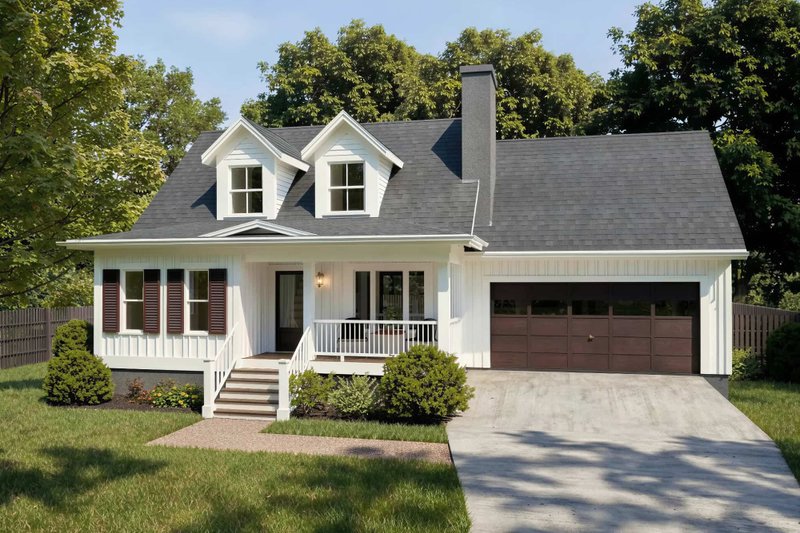 Home Plan - Country Exterior - Front Elevation Plan #79-157