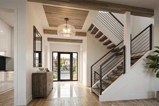 Interior - Entry for Contemporary House Plan #928-353 - 4 bed, 5 bath