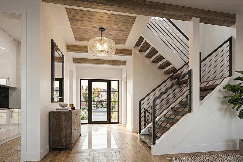 Architectural House Design - Interior - Entry for Contemporary House Plan #928-353 - 4 bed, 5 bath