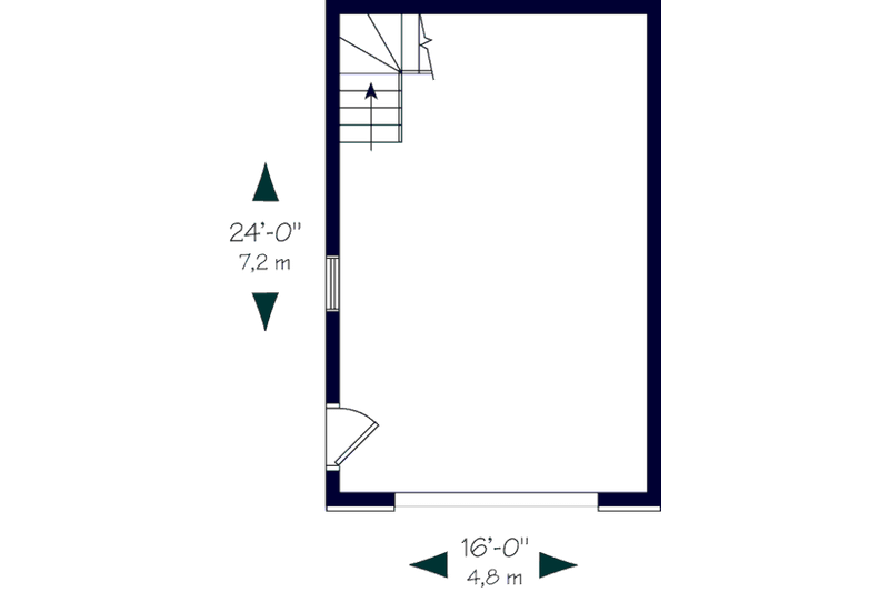 House Design - Floor Plan - Main Floor for Colonial House Plan #23-2273, 0 bath