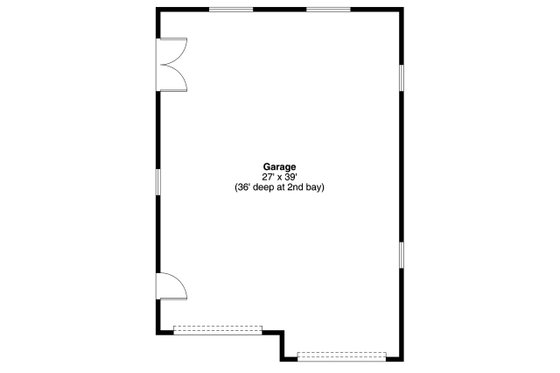 Floor Plan - Main Floor for Traditional House Plan #124-990, 0 bath