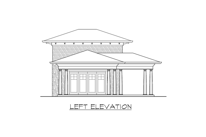 House Blueprint - Exterior - Other Elevation 1 for Classical House Plan #132-224, 1 bath