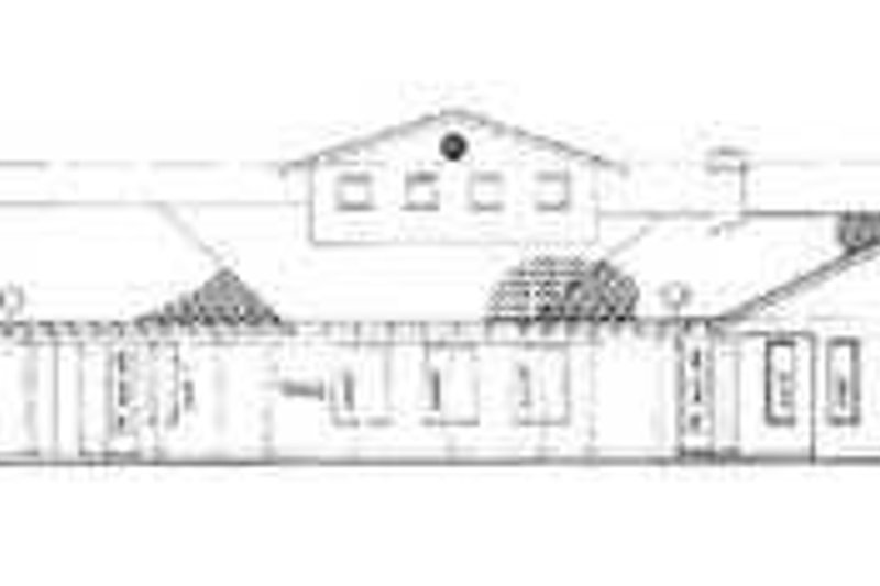 Dream House Plan - Exterior - Rear Elevation for Mediterranean House Plan #72-171 - 4 bed, 3.5 bath