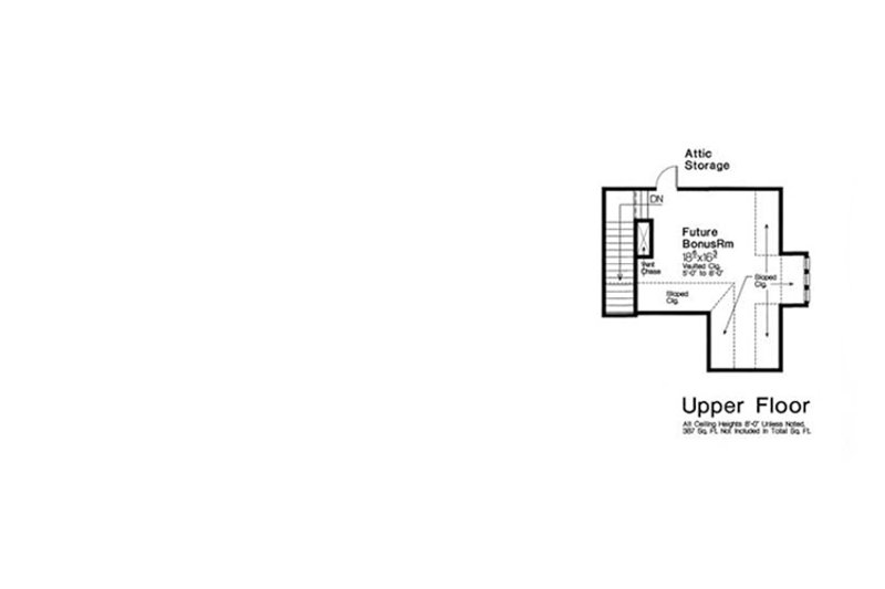 Home Plan - Optional Bonus Level