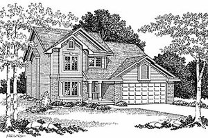Traditional Exterior - Front Elevation Plan #70-266