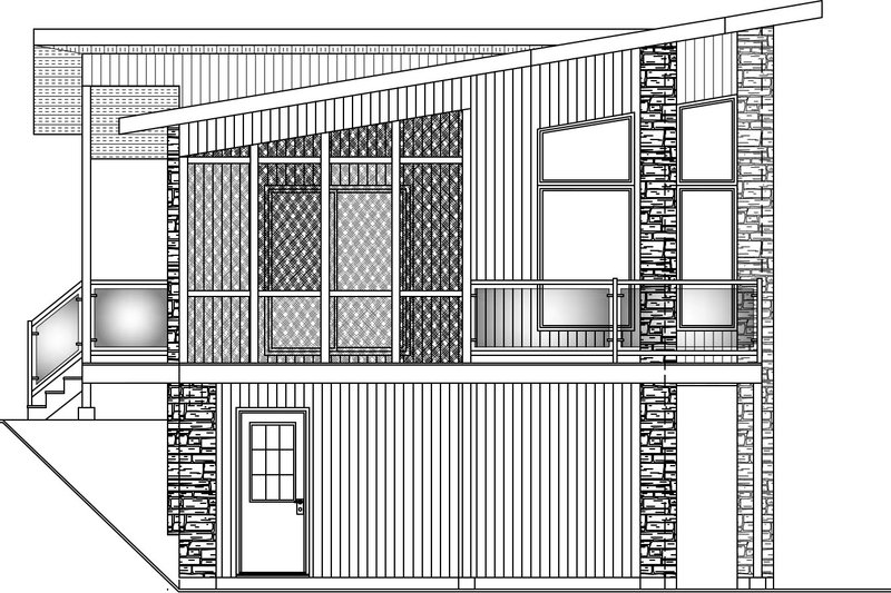 House Design - 1500 square foot modern 3 bedroom 2 bath house plan