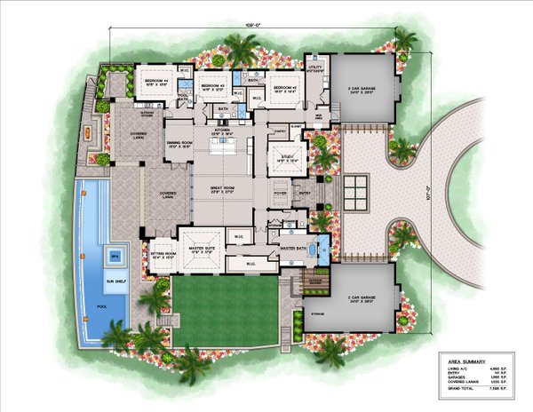 Contemporary Floor Plan - Main Floor Plan #1083-24