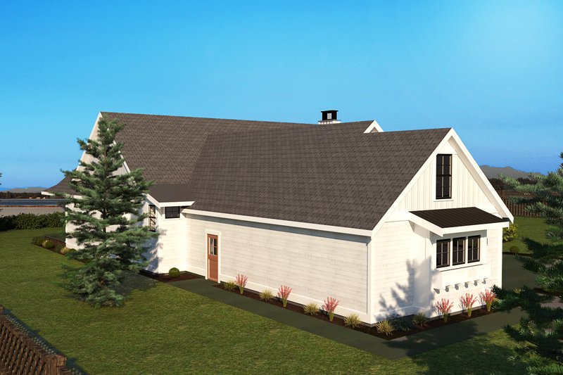 Dream House Plan - Left Side Elevation
