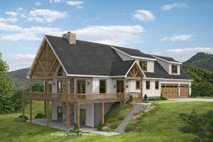 House Plan Design - Exterior - Front Elevation for Southern House Plan #932-871 - 4 bed, 3.5 bath