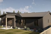 Modern Style House Plan - 3 Beds 2 Baths 1701 Sq/Ft Plan #455-747 Exterior 