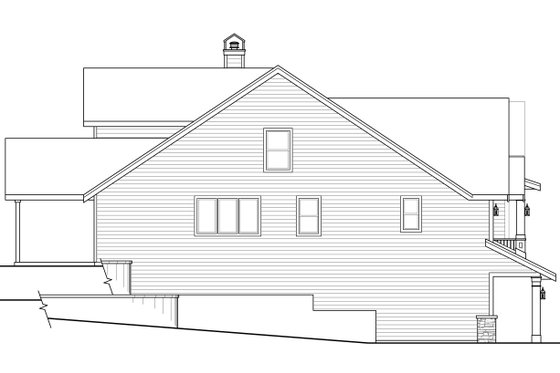 Exterior - Other Elevation for Craftsman House Plan #124-923 - 3 bed, 3 bath