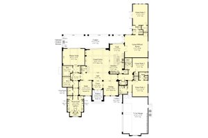 Floor Plan - Main Floor for Contemporary House Plan #930-520 - 4 bed, 4.5 bath