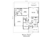 European Style House Plan - 3 Beds 2.5 Baths 2721 Sq/Ft Plan #17-204 