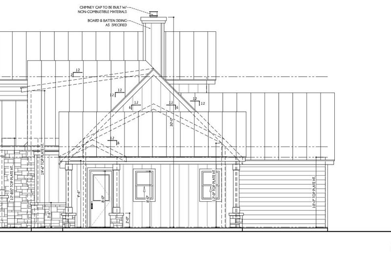 House Design - Exterior - Other Elevation 1 for Farmhouse House Plan #1110-28 - 4 bed, 3.5 bath