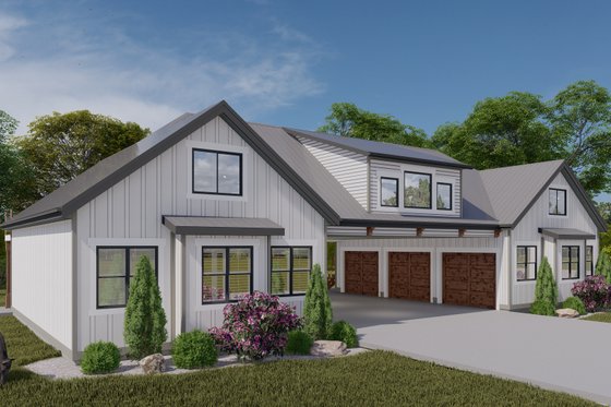 Exterior - Front Elevation 4 for Farmhouse House Plan #1060-116 - 1 bed, 1 bath