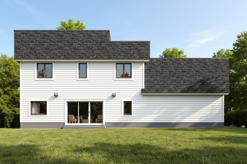 Home Plan - Exterior - Rear Elevation for Farmhouse House Plan #112-274 - 4 bed, 2.5 bath