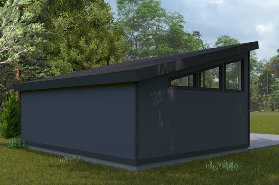 Exterior - Rear Elevation for Contemporary House Plan #1060-284, 0 bath