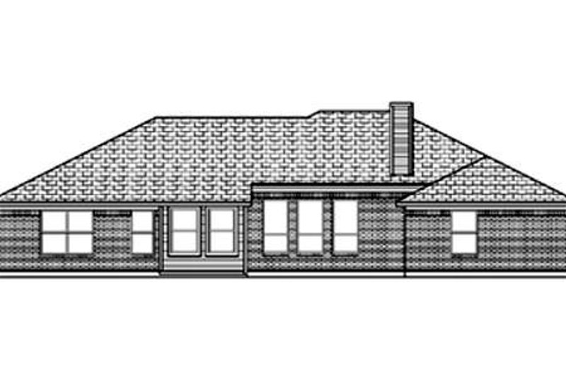 Dream House Plan - Exterior - Rear Elevation for Traditional House Plan #84-359 - 4 bed, 2 bath